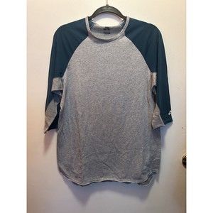 Nike SB grey and teal baseball tshirt size S
